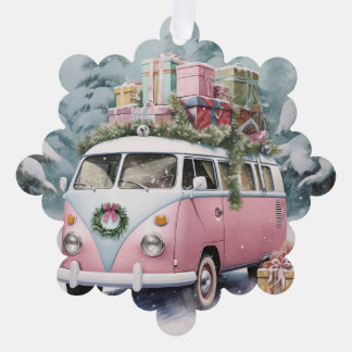 Ornement rose Vintage Vanagon