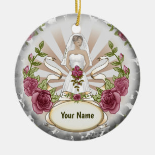 Ornement Roses de mariage de la mariée