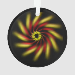 Ornement - Roue sur noir