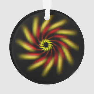 Ornement - Roue sur noir
