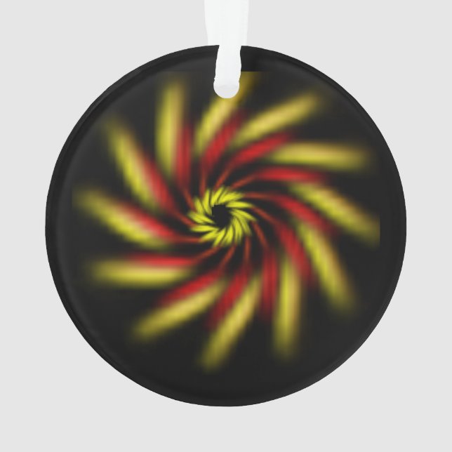 Ornement - Roue sur noir (dos)