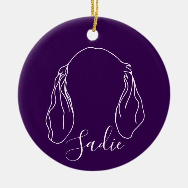 Ornement Sadie (empreintes de pattes) (Devant)