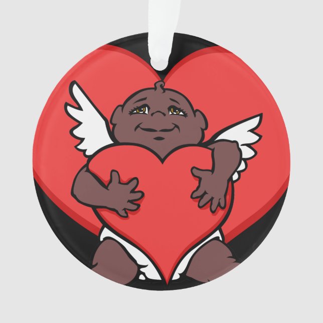 Ornement Saint Valentin Personnalisé Ornement Afri (devant)