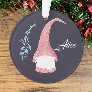 Ornement scandinave rouge de Noël de gnome