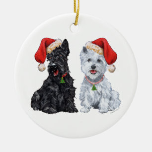 Ornement Scottie & Westie