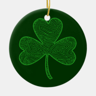 Ornement Shamrock double