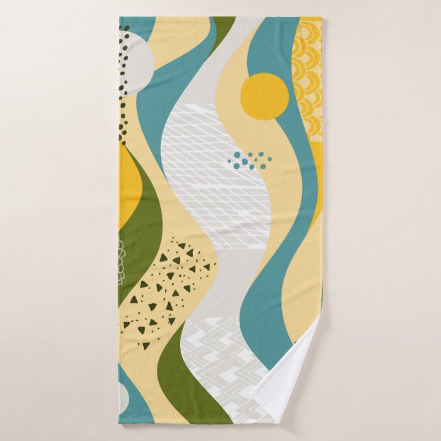 ornement spatial Abstrait sans soudure composé de  (Serviette de bain)