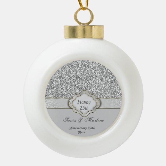 Ornement spécial en céramique du 25e anniversaire (Devant)