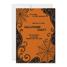 Ornement Spiderweb Ornament Orange Noir halloween