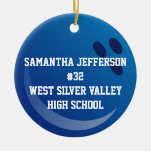 Ornement sportif de Bowling Rond Personnalisé