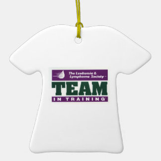 Ornement T-shirt En Céramique Équipe en ornement de vacances de formation