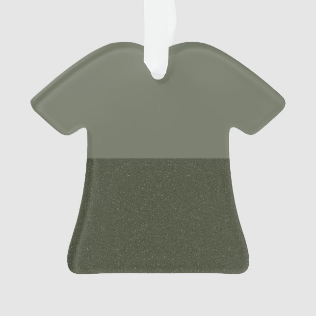 Ornement T-shirt Moss Duo-Tone - Personnalisable (devant)
