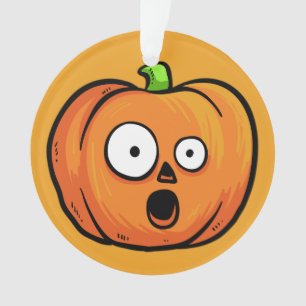 Ornement texte personnalisé Citrouille Halloween 5