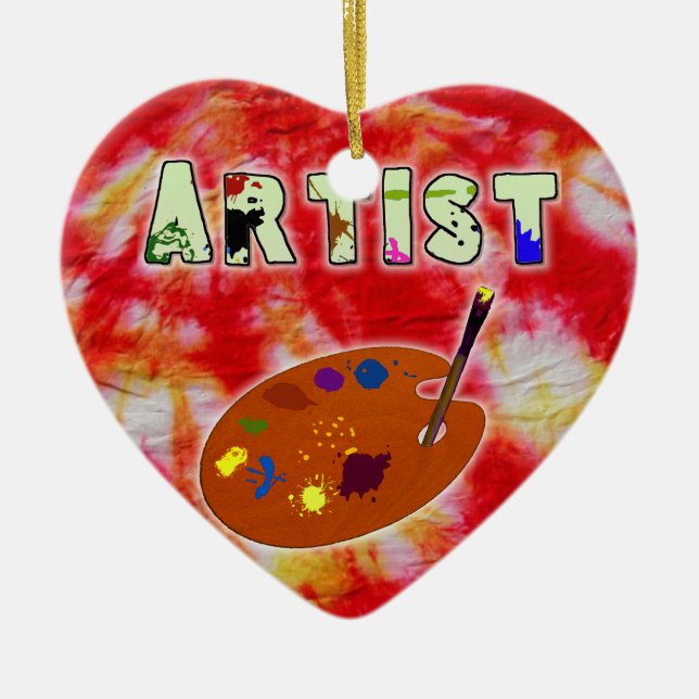 Ornement Tie Dye pour Artiste (Devant)