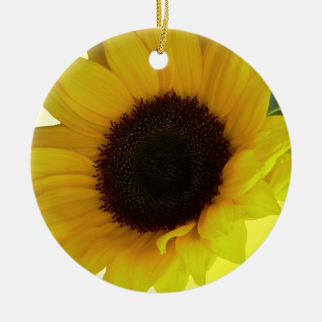 Ornement Tournesol Beau Décor Fleur Jaune (Devant)