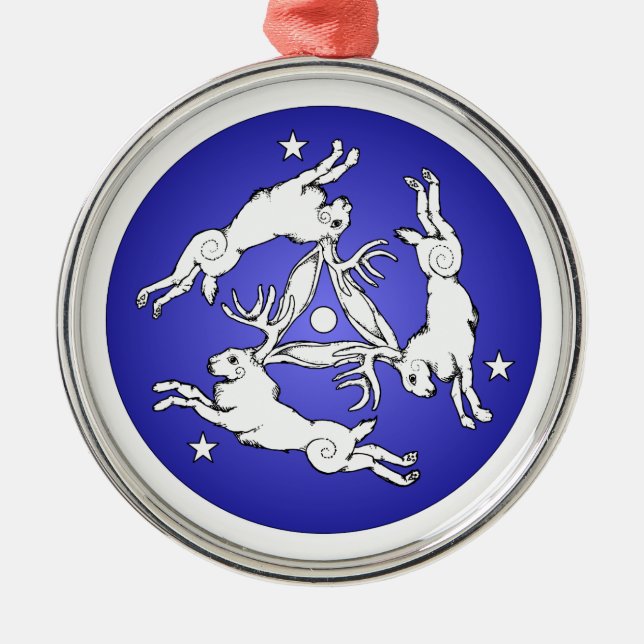 Ornement triple Jackalope (Devant)