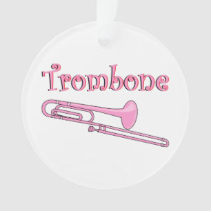 Ornement Trombone Rose