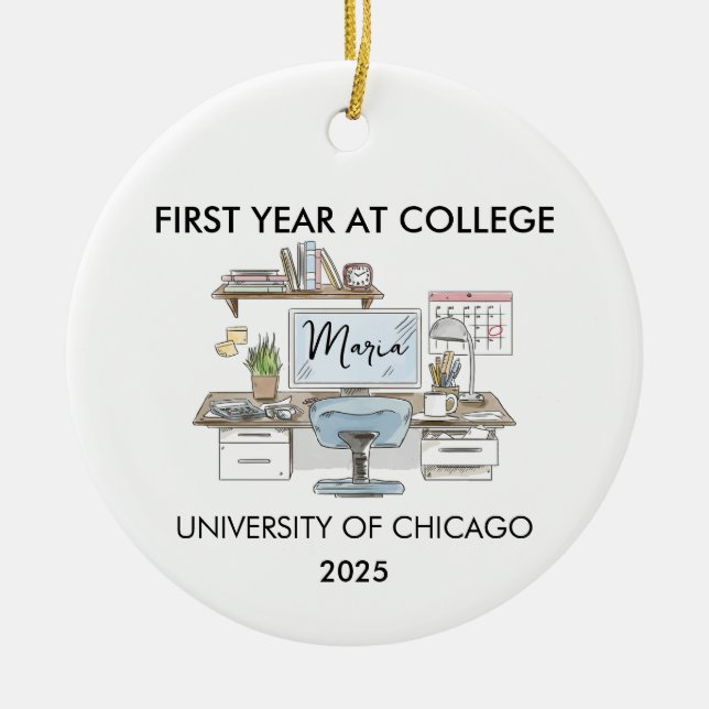 Ornement universitaire, Noël de première année, No (Devant)
