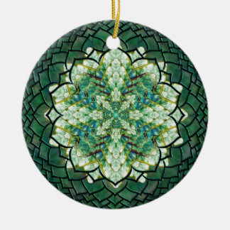 Ornement vert abstrait de mandala de lierre