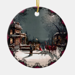 Ornement victorien de fête de Noël