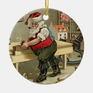 ornement vintage de Noël de père Noël
