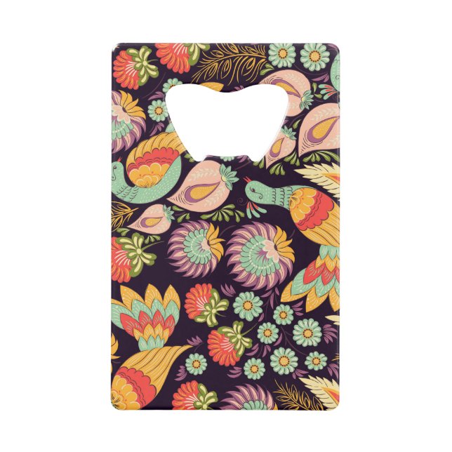 Ornement vintage Folk Floral Birds (Devant)