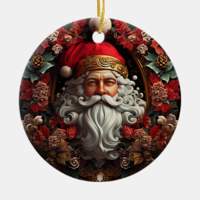 Ornement Vintage Père Noël (Devant)