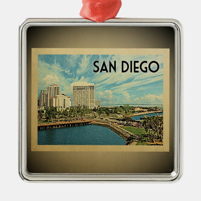 Ornement Vintage voyage San Diego California (Devant)