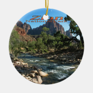 Ornement : Virgin River Et Watchman (Round)