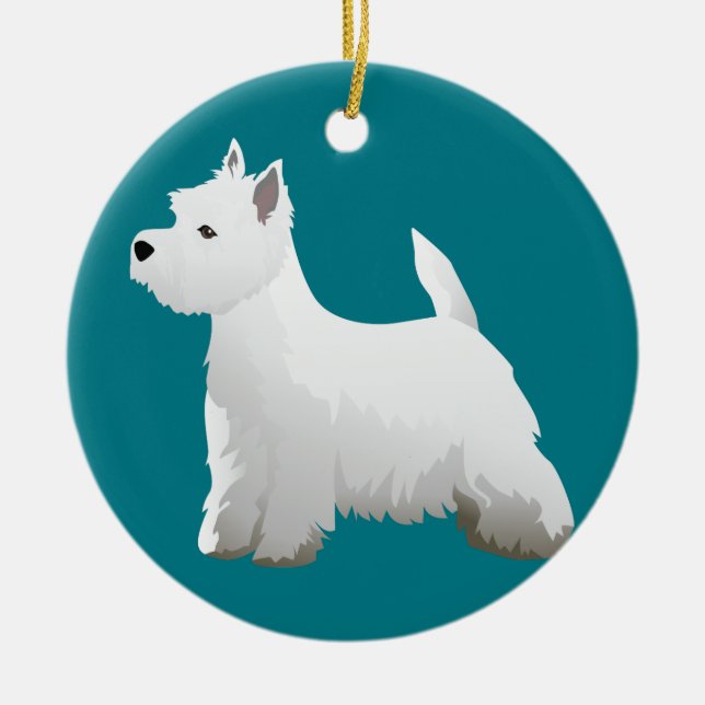 Ornement West Highland White Terrier Conception de base de  (Devant)
