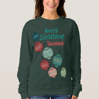Ornemental Noël porter Sweatshirt personnalisé