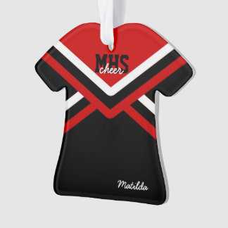 Ornements acryliques uniformes de pom-pom girl