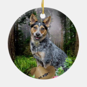 Ornements australiens de Noël de chien de bétail