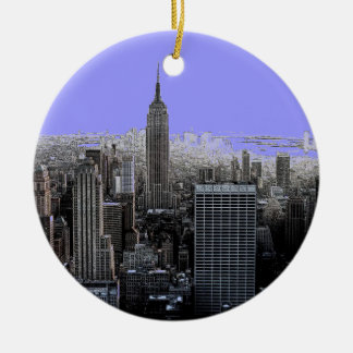Ornements d'arbre de Noël à New York