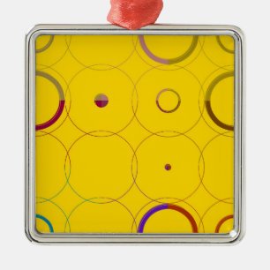Ornements d'art populaire rétro colorés Vintages