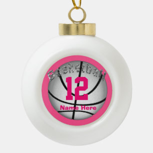 Ornements de basket-ball pour des filles avec le