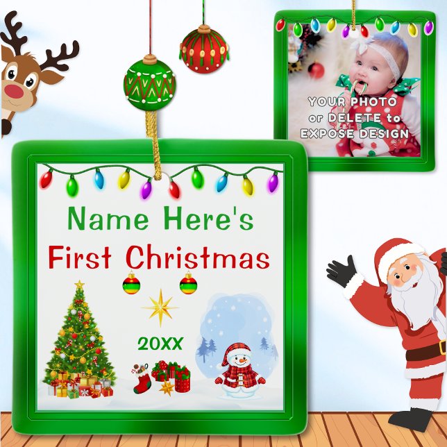 Ornements de bébé personnalisés Premier Noël (Baby's First Christmas Ornament. What to get an infant for Christmas. Personalized Newborn Ornaments)