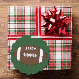 Ornements de football personnalisés en cadeau