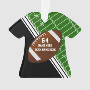 Ornements de football personnalisés en forme de Je