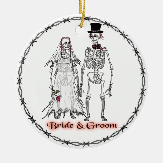 Ornements de mariage squelettiques (Devant)