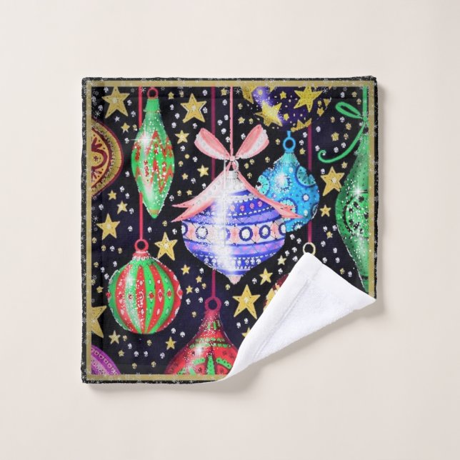 Ornements de Noël (Gant de toilette)