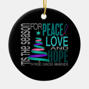 Ornements de Noël 1 de cancer de la thyroïde
