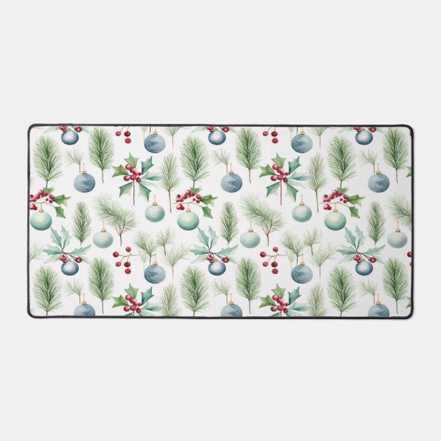 Ornements de Noël avec Motif Feuille Holly (Recto)