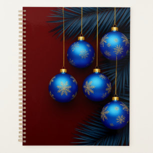 Ornements de Noël bleus élégants