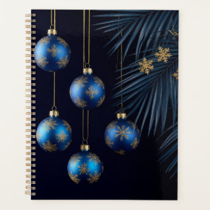 Ornements de Noël bleus élégants