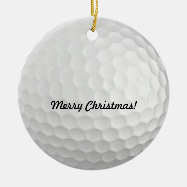 Ornements de Noël de boule de golf (Devant)