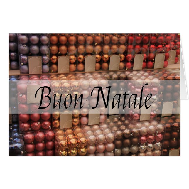 Ornements de Noël de Buon Natale (Devant horizontal)