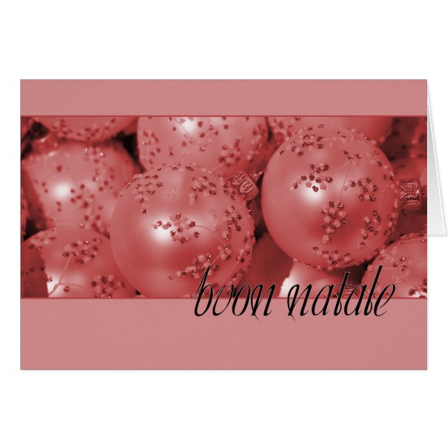 Ornements de Noël de Buon Natale (Devant horizontal)