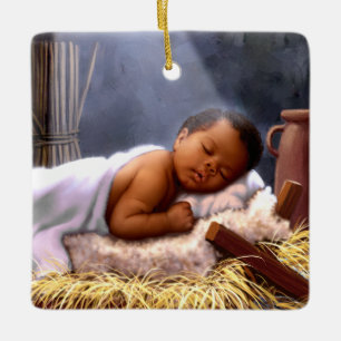 Ornements de Noël de Jésus de bébé