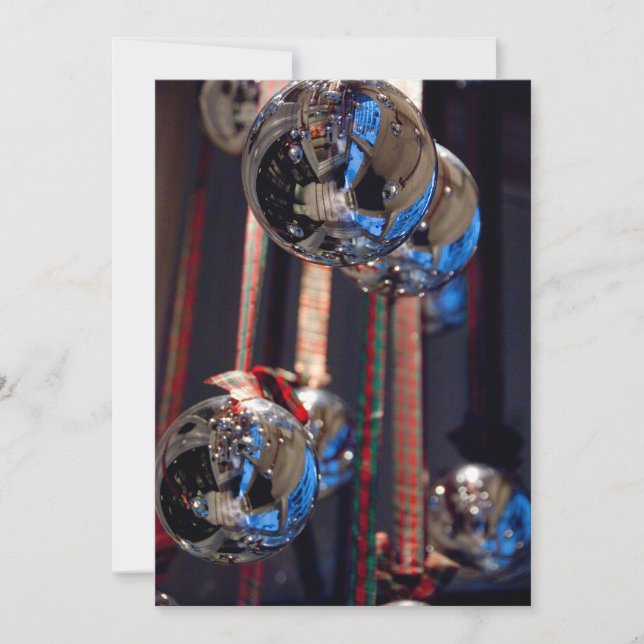 Ornements de Noël en argent réfléchissant (Devant)